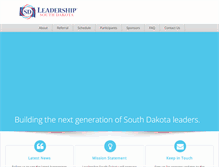 Tablet Screenshot of leadershipsouthdakota.com